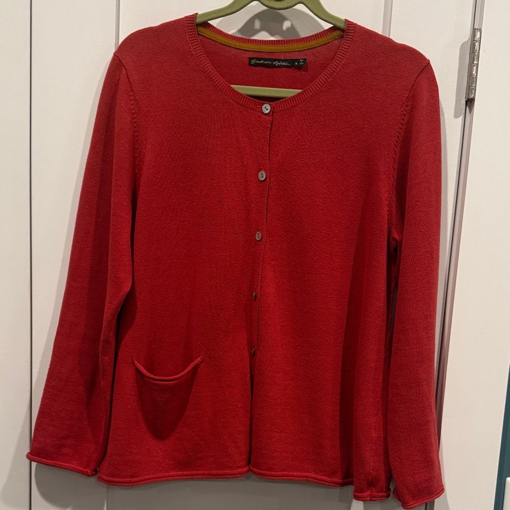 Gudrun Sjorden Coral Button-Up Cardigan